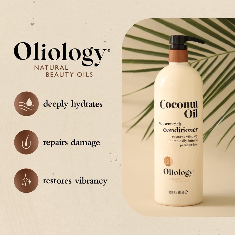 Oliology Nutrient Rich Coconut Oil Shampoo & Conditioner Combo Pack
