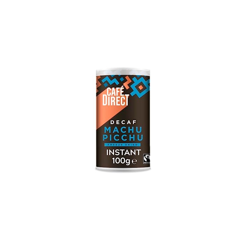 Cafédirect Fairtrade Freeze Dried Instant Machu Picchu Decaf Coffee, 100g,