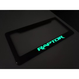 F-150 (Glowing) F-150 Raptor 100% Premium Carbon Fiber License Plate Frame
