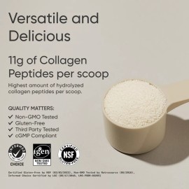  Collagen Peptides - Hydrolyzed Type I & III Collagen Powder Protein Supplement for Skin, Hair, Nails, Joints, and Bone Health