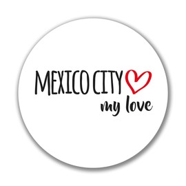 Huuraa Sticker Mexico City My Love Sticker Size 10 cm for All Fans of Mexico City Mexico Gift Idea for Friends and Family