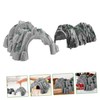 jojofuny 2Pcs Train Tunnel Model Realistic Cave Accessory for Railway
