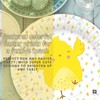 AKH® Easter Paper Plates 22cm Disposable Plates Cute Rabbit and