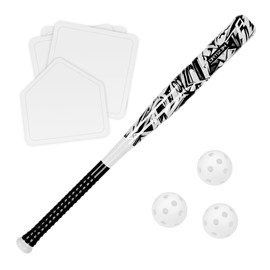 Ortiz34 Grand Slam Set- Graffiti Plastic Bat, 3 Balls, 4 Throw Down Bases