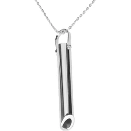 Collar de Respiración Consciente para Aliviar el Estrés, Collar de Ansiedad, Herramienta de Respiración para Aliviar la Ansiedad, Ejercicios de Respiración, Meditación, Relajación, Calma,(Plata)