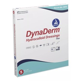 Dynarex Apósito Hidrocoloide Dynaderm Thin 15x15cm, 5 Pz, No Cfdi