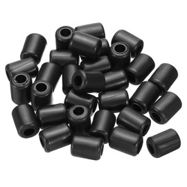 PATIKIL Kitchen Sink Rack Feet, 30 Pack 5mm ID x 10mm OD Plastic Sink Replacement Feet Wire Bumpers Protector for Protective Sink Grid, Black