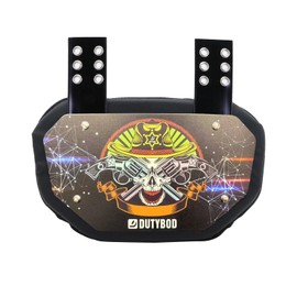 Football Back Plate-DUTYBOD Lower Back Rear Back Bone Protector Shield Backplate for Youth & Adult (plating-Hat)
