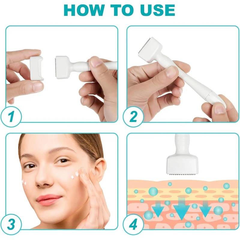 Microagujas Ajustable Para Facial Belleza Regenera Colágeno