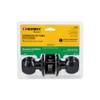 Hermex BAL-NE-BPB Cerradura esfera, cil baño negro