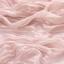 MLMW 10 Pack Pink Easter Cheesecloth Table Runner Boho Cheese Cloth Table Runner 160 inch Rustic Sheer Cheesecloth 13.3ft for Spring Wedding Party Baby Bridal Shower Birthday Gender Reveal Decorations