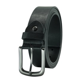 Giantsize Belts for Men Big and Tall Dress Jeans Belt Plus Size 36 to 82 Inch, Stylish Black, 36"-39" Waist Adjustable