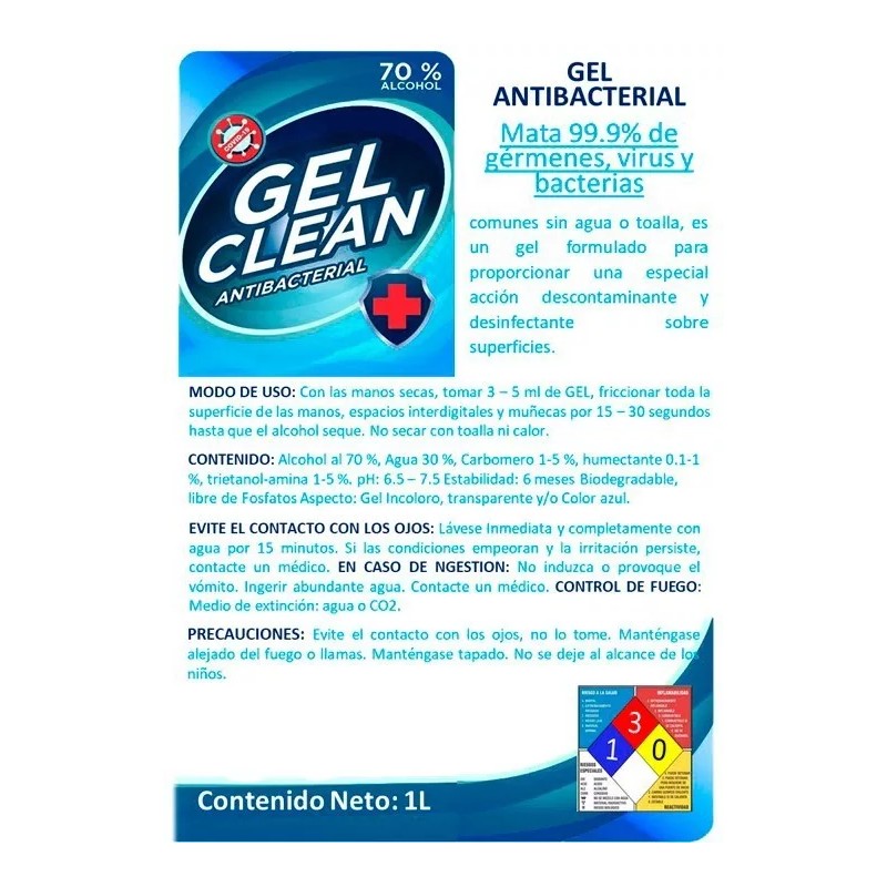 GelClean Gel Antibacterial 20 Lts Gelclean