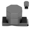 Billiards Octagonal Chalk Case Set Magnetic Billiard Cue Chalk Box