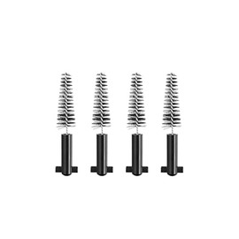 Curaprox Interdental Brush Refills Carbon - Size S, Ultra Fine Cone Shape for Gentle Cleaning Tight Spaces | Pack of 4 | Swiss Made | Black