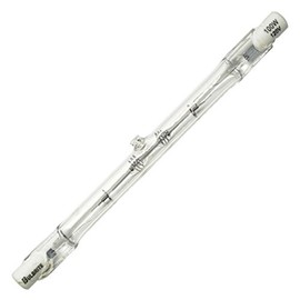 Bulbrite Halogen T3 Q100T3CL 120-Volt Halogen Long J-Type Torchiere Bulb, 100-Watt,Clear