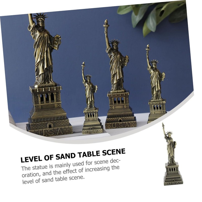 MAGICLULU Statue of Liberty Metal Figurine Decorative Artware for Home