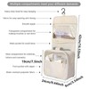 Hanging Toiletry Bag for Travel – Foldable Polyester Organizer with
