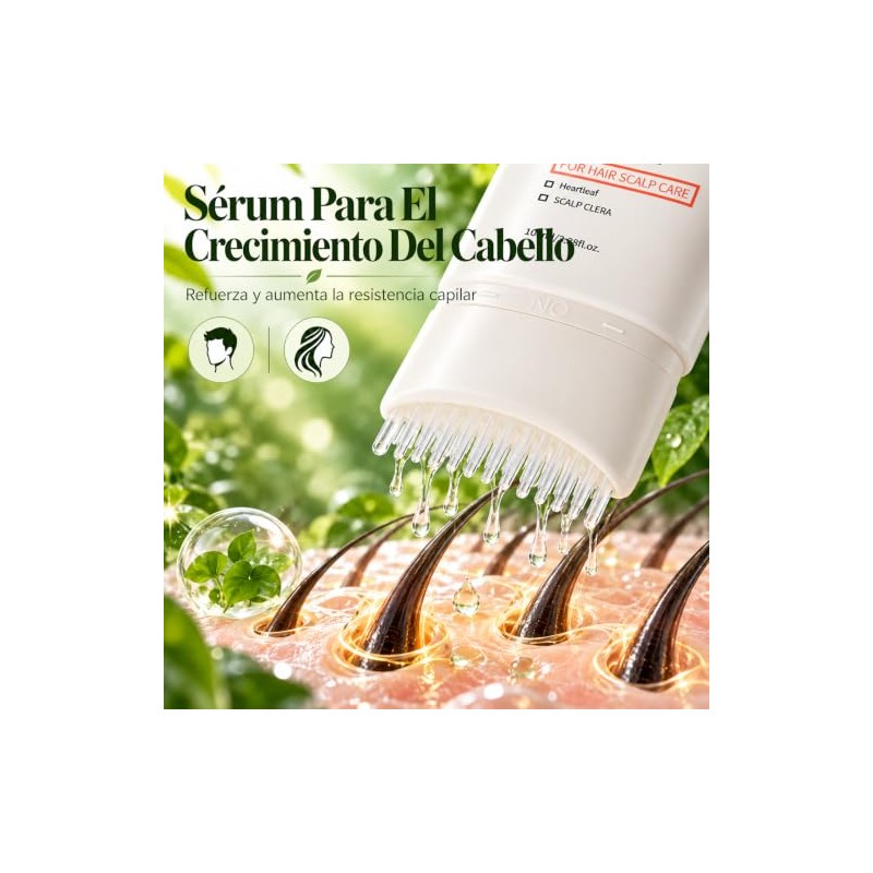 2PC Sérum Para El Crecimiento Del Cabello, Fortalece Las Raíces