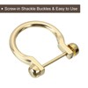 QUARKZMAN D-Rings Screw Shackles, 4 Pieces 0.89 Inch Zinc Alloy