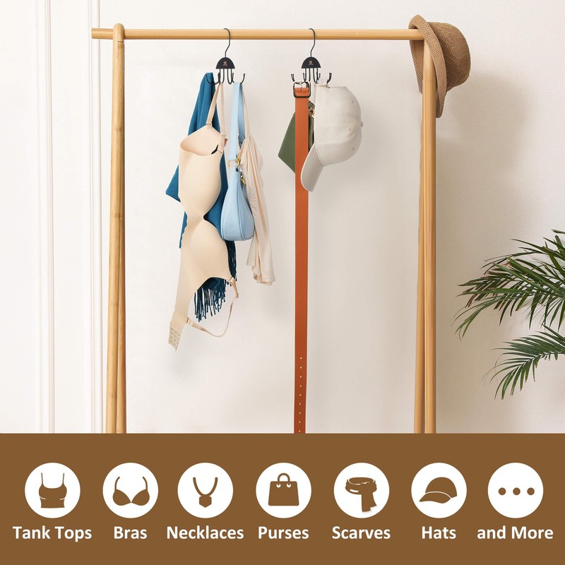 ZEDODIER 2 Pack Belt Hanger, Belt Organizer for Closet, Holds