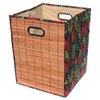 Seta Direct, Foldable Brown Bamboo Square Storage Laundry Hamper with