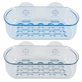 2 Pc Wall Mount Shower Bath Soap Bar Holder Dish Tray Suction Cups Draining Rack Holder Self Draining Soap Dish Holes Easy Clean Bar Soap Holder with Suction Cup Soap Dish Suitable for Shower Bathroom