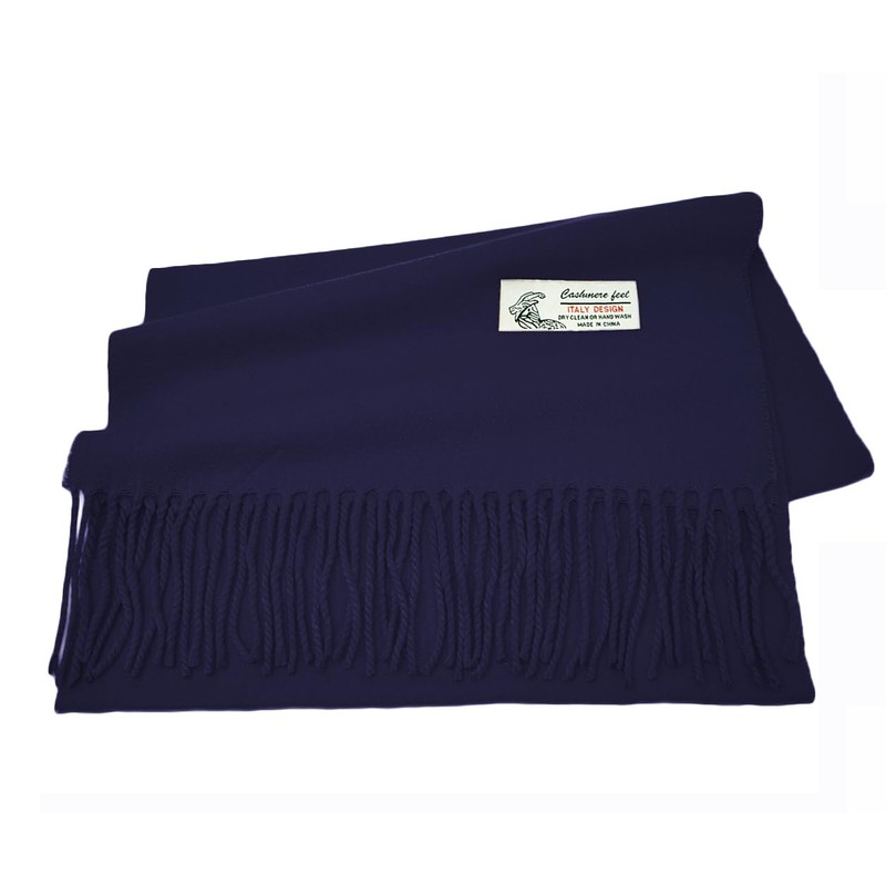 Glory Max - Bufanda unisex de invierno de color liso,