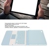Tablet Case with Magnetic Keyboard Pencil Holder Touchpad for IOS