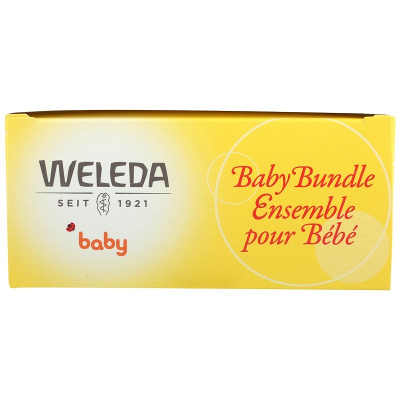 Weleda Baby Calendula Body Lotion and Shampoo-Body Wash Bundle, 6.8