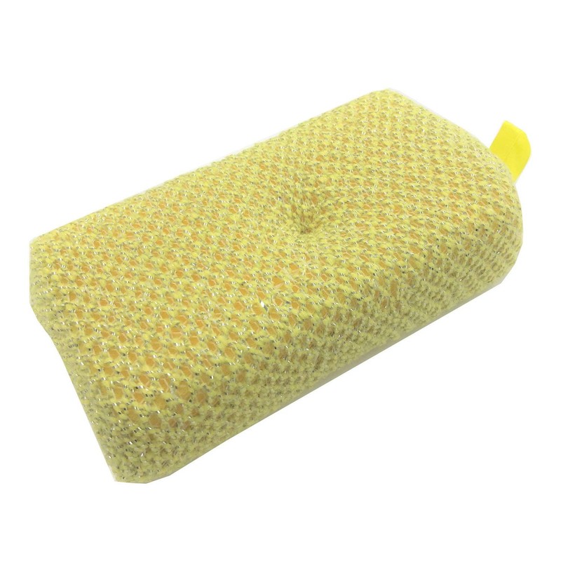Yu Aisen BI373 Acrylic Bath Sponge, Yellow, 7.5 x 3.3