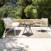 Villeston Folding Outdoor Side Table -Patio End Bistro Tables Portable