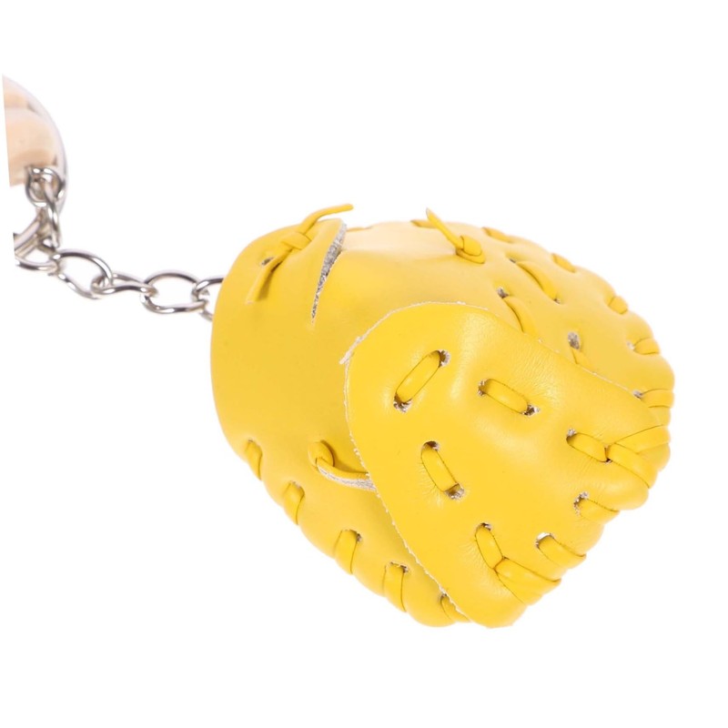 SUPVOX 2pcs Softball Keychains Miniature Baseball Glove Accessories for Key
