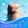 Schwimm Ohrstöpsel für Erwachsene, 4 Paar Wasserdichte Wiederverwendbare Weich Silikon