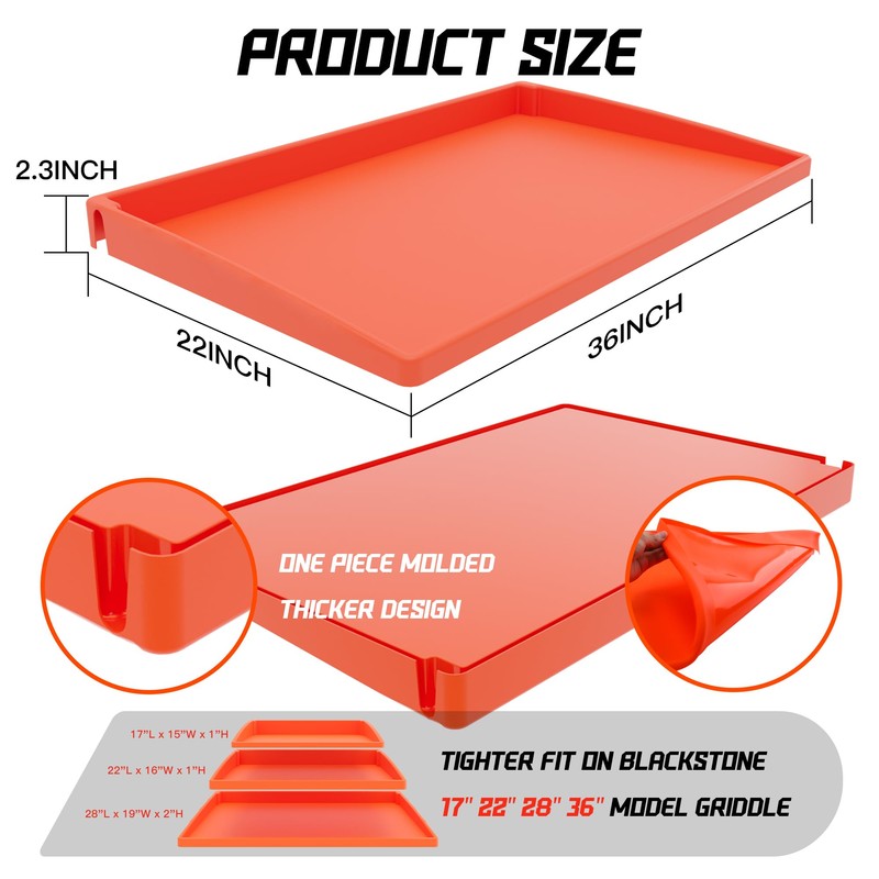 Upgraded Silicone Griddle Mat for Blackstone 36 Inch True Fully