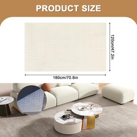 Large Anti Slip Rug Underlay, 120 x 200 CM Multipurpose PVC Cuttable Non-Slip Mat, Drawers Carpet Antislip Liner, Carpet Non-Slip Mat, Universal Drawers Non-Slip Pad DIY for Home, Office
