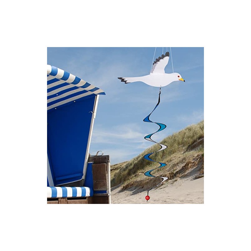 Colours in Motion - Common Gull Twister Wind Chime -