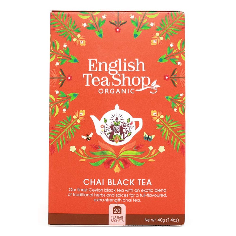 English Tea Shop Organic Chai Black Tea - 20 Tea