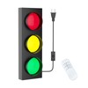 yamxun Traffic Light Lamp Decor on Wall: Remote Control LED