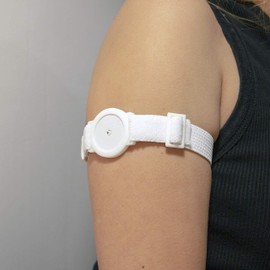 Sensor Armband Holder/Protector Compatible with Freestyle Libre 1/2 - White