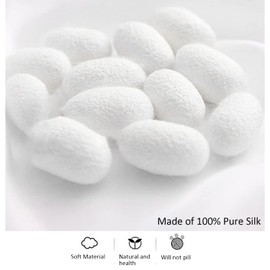 100% Silk Scrunchies for hair, JOYCHER Hair Scrunchies 3 Pack, 100% Pure Mulberry Silk Hair Ties Hair Bands for Women, Girls, Thick Curly Hair No Crease Soft & Less Pulling-Black