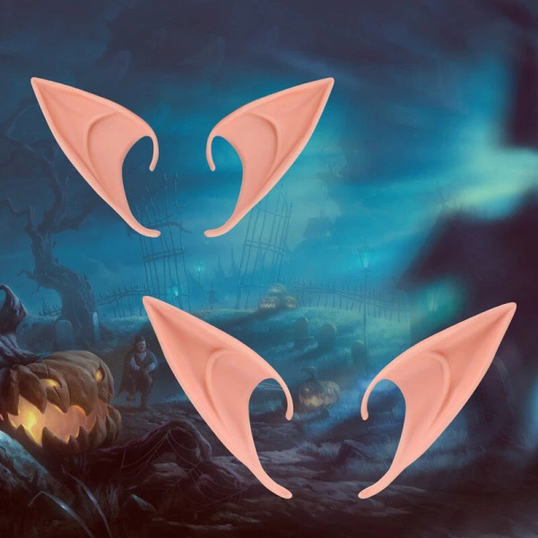 Unbranded 2 Pair Rubber Elf Ears Fairy Elven Pixie Hobbit