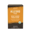 Allegro Tea, Organic Decaf Ginger Peach Black Tea Bags, 20