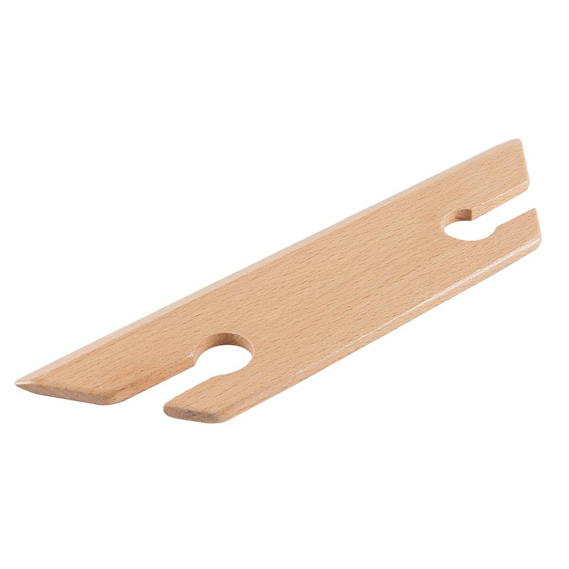 Hoite Small Wooden Beveled Inkle Weaving Shuttle, Handcrafted Knitting Loom