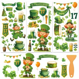 BEUNITONE 3 Sheets St. Patrick's Day Rub on Transfers for Crafts and Furniture Waterproof Furniture Sticker for Wood Vintage Farmhouse Decal Sticker DIY Transfer Craft ido Transfers 12''* 6''