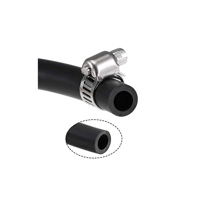 sourcing map Lubricating Oil Hose 8mm ID 12mm OD 3.3ft