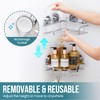 TAILI 2 Pack Powerful Suction Cup Corner Shower Caddy, Stainless