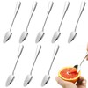 8 Pieces Stainless Steel Fruit Spoons, Grapefruit Spoon with Serrated