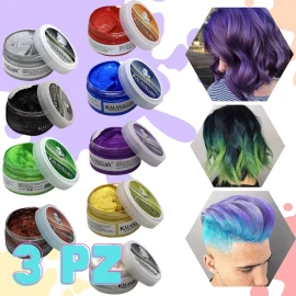 Universo en Linea 3 Cera Plata Peinar Cabello Calidad Hair Wax