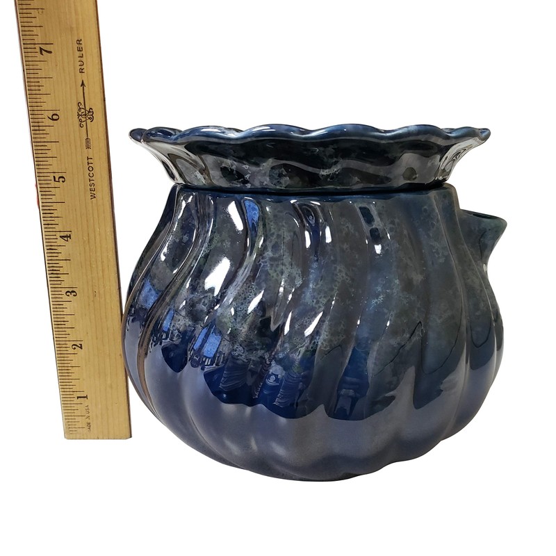 Maryland China 3.75" Opening Medium Blue SELF Watering Planter with